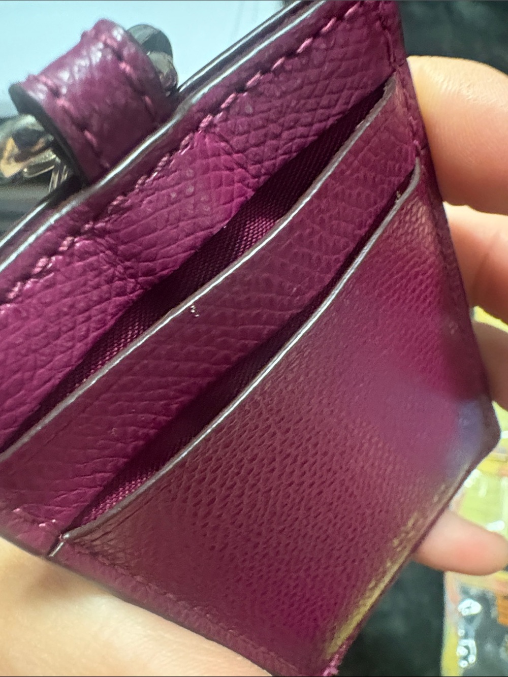 Coach ID Lanyard W/2 Extra Card Slots In Rasberry